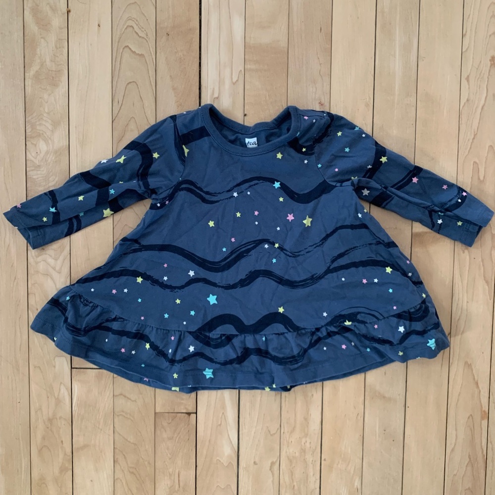 Tea Collection celestial theme dress, size 6-9m